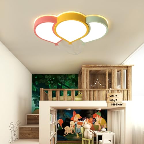 Lustre LED télécommandé et dimmable grand diamètre pour chambre bébé