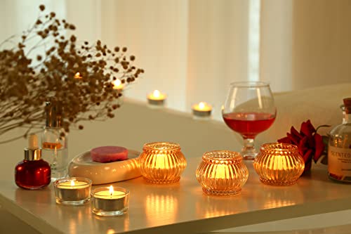 Goldeal Gold Round Tealight Holders,Set Of 12 Thick Glass,Tea Light Candle Holder,Votive Candle Holders Bulk,Candlestick For Wedding Decor,Baby Shower Party,Bridal Shower,Dinner,Table Centerpieces #TOP1