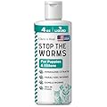Dog and Cat Dewormer Liquid - 4 oz Wormer Solution to Paralyze and Expel Roundworms - Kitten and Puppy Dewormer