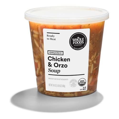Whole Foods Market Kitchens Organic Chicken Orzo Soup, 24 OZ