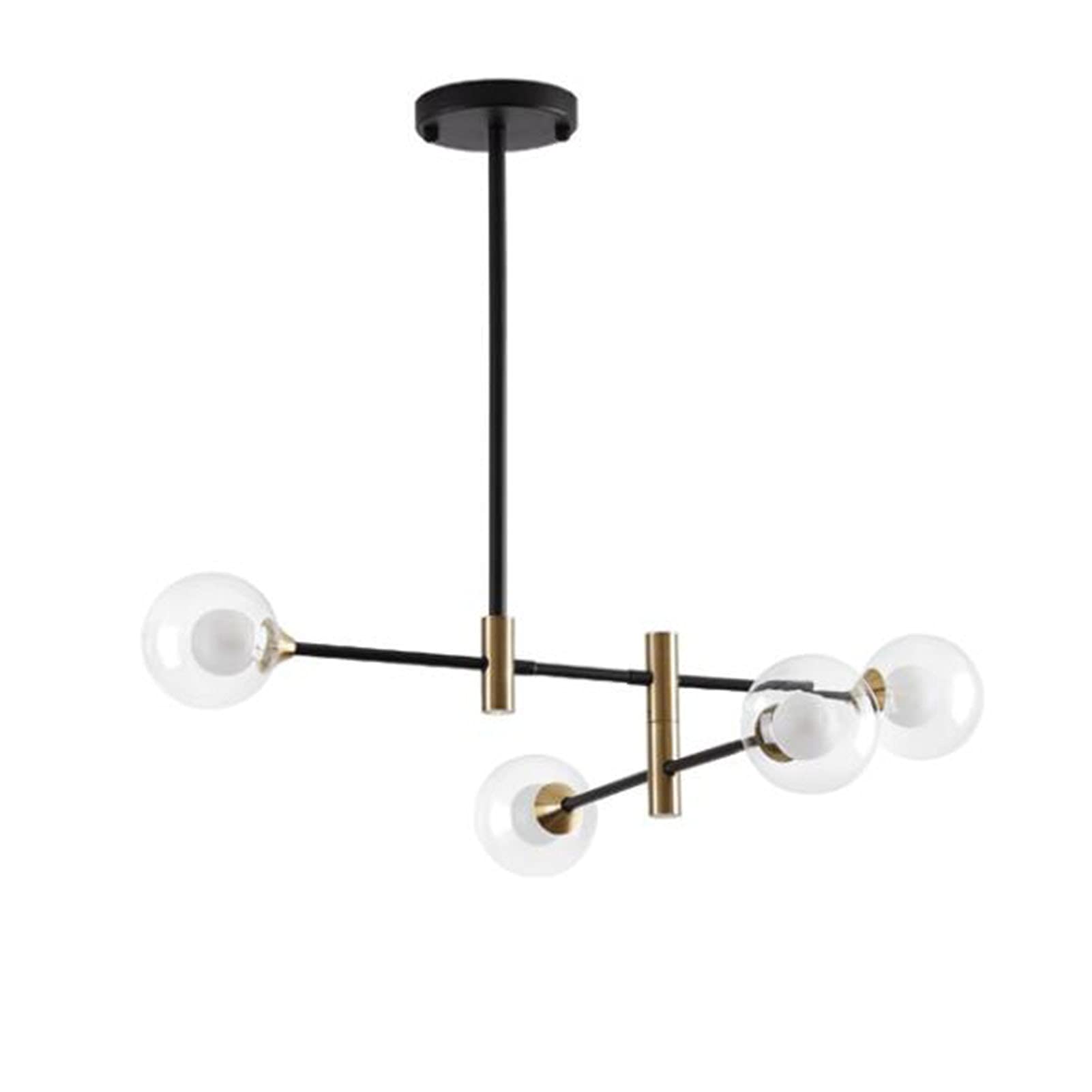 SYAXVOM Chandeliers Modern Brass Sputnik Chandelier Mid Century During hting Gold Molecular Ceiling ht Fixture For Kitchen Dining Living Room Bedroom-White 2 66cm