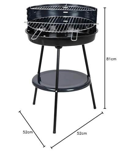 Tepro Holzkohlegrill Rundgrill Highland mit verchromtem Grillrost