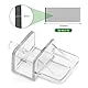 Zinueen Aquarium-Sprungschutz-Set, 8 Stück 30X30CM Aquarium Trennwand mit 6 Halterungen und 20 Kabelbindern, Kunststoffgitter Aquarienabdeckung, Aquariumzubehör Aquariumtrennwand