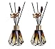 Happyupcity 2PCS 60ML/2oz Leerer Diamant geformter Glas Diffuse Flaschengläser Ätherisches Öl Duft Diffusor Set mit Gummistopfen und Golddeckel Aromatherapie Speicher Container Duft Zubehör