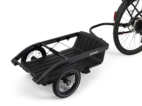 Hamax - Remorque Cargo Venture - Légère et Robuste - Mode Vélo et Marche - Charge Max 60kg - Dimensions 575x280x900mm - Accessoires Inclus: Crochets, Sandow, Housse - Design Compact et Polyvalent – vue 4