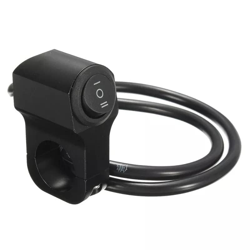 Delhi Store94 PVC Waterproof Multi-Function 3 Mode Way Handlebar Switch ON-Off-ON 12V DC Button Operate with Headlight, Fog Light, Universal For All Motorcycle, Bike (Pack Of 1, Black)-image-10