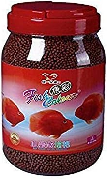 Uni-President Fish Colour Color Enhancing Red Parrot & Cichlid Fish Feed Food (Medium 388-gram)