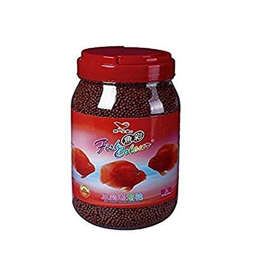 Fish Colour Color Enhancing Red Parrot & Cichlid Fish Feed Food (Medium 388-gram)