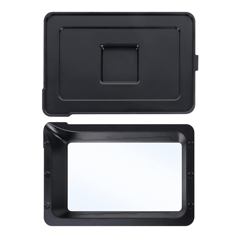 parti della stampante Serbatoio della vasca in resina UV, schermo LCD monocromatico 2K, scheda madre, pellicola FEP per parti di riparazione di parti di stampanti 3D (colore: (2 pezzi) serbatoio IVA)
