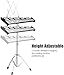 FUTADA Glockenspiel Xylophone Bell Kit 30 Notes, Percussion Glockenspiel with Wood Base & Electroplated Adjustable Height Frame, Music Stand, an 8