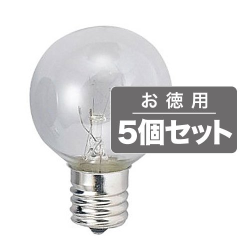 ASAHI �N���A�~�j�{�[�������vE12����/���a40mm/110V-10W G40E12110V-10W(C)(5�Z�b�g)