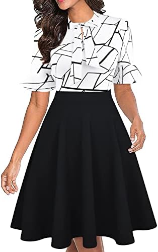 Women Summer Floral Ruffle Sleeve Wear to Work Church Wedding Gue...