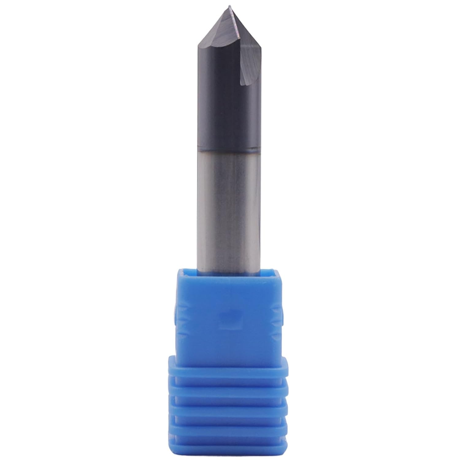 BestParts Fresa de extremo de carburo sólido de alto rendimiento, fresa de chaflán – doble extremo – revestimiento AlTiN, 2 flautas, ángulo de chaflán de 90°, diámetro de corte de 3/8 pulgadas