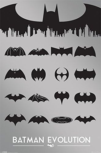 DC Comics Batman Evolution Maxi Poster, Wood, Multi-Colour