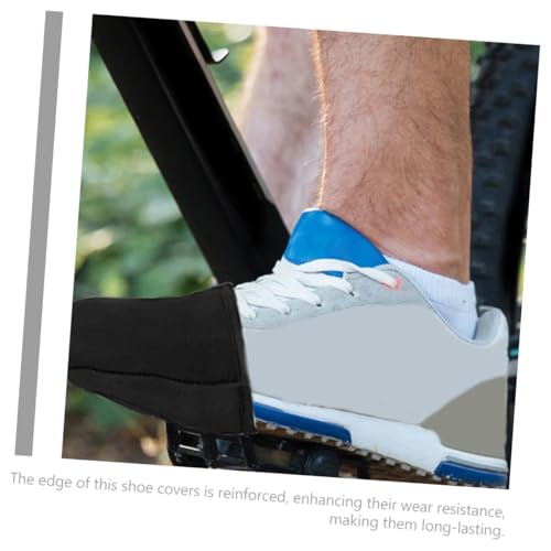 Par de fundas térmicas para zapatillas de ciclismo, para protección en climas fríos, bordes reforzados para mayor durabilidad, compatibles con bicicletas de montaña y carretera miniatura 4