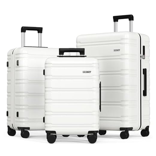 BEOW 3-Piece Luggage Set with TSA Lock