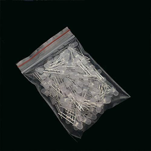 100pcs 3mm LED Diode 3 mm White Green Red Blue Yellow Orange Pink Purple Warm White Round Head LED Lamp DIY Light Emitting Diode (100pcs White-Wram)