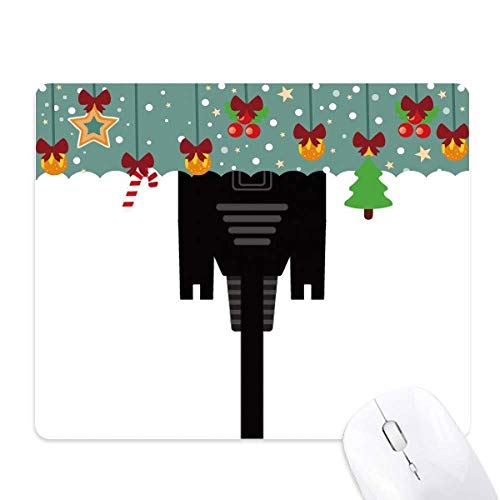 Tapis de souris noir pour éliminer les blocages de câble sur table informatique