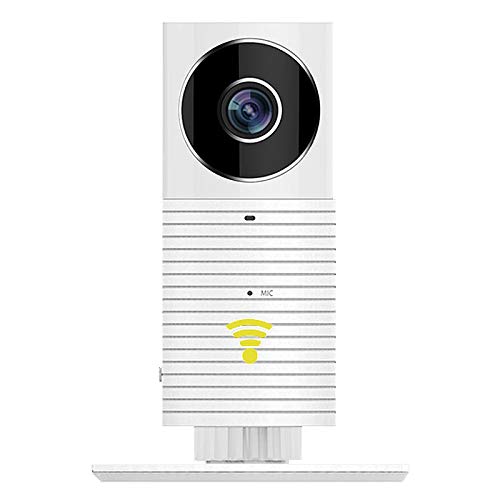 MyMemory Panorama de Chien Intelligent 180 Vue de Degre HD Moniteur de Securite d'Appareil Camera Intelligent WiFi avec iPhone/Application Android - Blanc