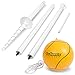 GoSports Tetherball Game Set, Complete Tetherball Setup with Ball, Rope and Pole - Great for Backyard Fun