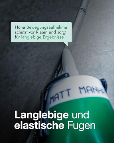 OTTOSEAL S 100 Premium-Sanitär-Silikon 300ml C25 bermuda – Sicher gegen Schimmel & Ideal für Bad, Küche & Wohnbereich – Hervorragend Glätt- & Modellierbar