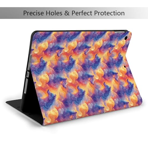 Étui pour iPad 10.2 loup bleu compatible avec iPad 9e 8e 7e génération - 2