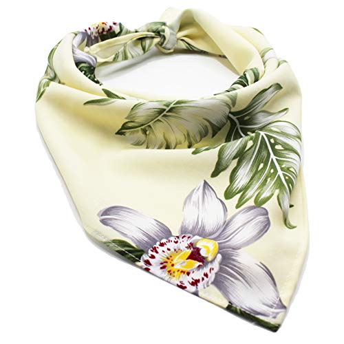 Bamboo Orchid in Cream - Bandana - Made in Hawaii