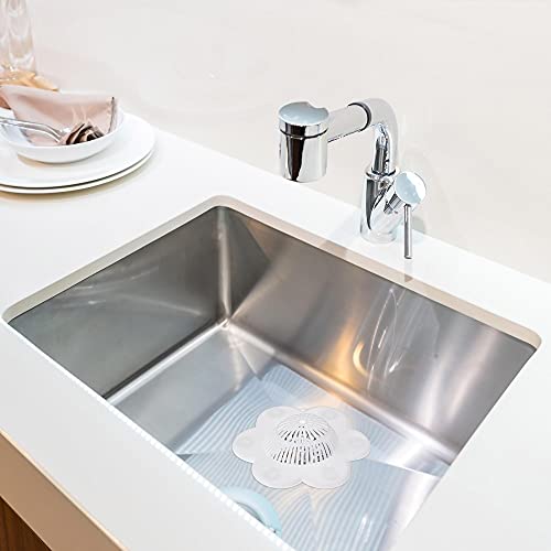 Colador de fregadero de silicona blanco 2 piezas miniatura 6