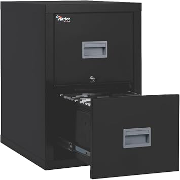 FireKing - Patriot Insulated Two-Drawer Fire File, 17-3/4w x 25d x 27-3/4h, Black 2P1825-CBL DMi EA