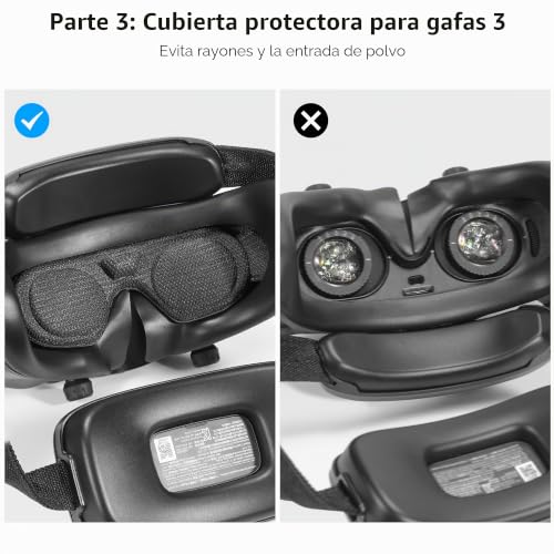Protector de hélice DJI Avata 2 con cubierta de lente negra anticolisión 6