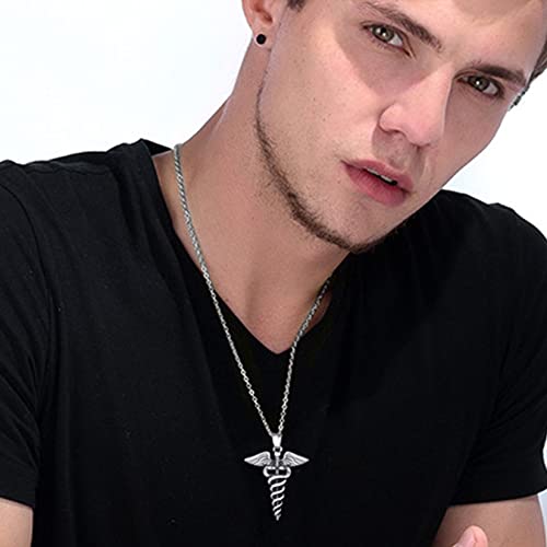 U7 Dentist/Nursing Jewelry Stainless Steel 18K Gold Plated Mini Cute Teeth Pendant Rolo Chain Dental Tooth Necklaces2