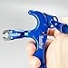 ZeoPeya Bow Release for Compound Bow,4-Finger 360° Rotate Caliper Thumb Release Archery Accessories (Blue)