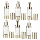 Ciieeo 6pcs Lotion Vacuum Bottle Airless Cream Pump Bottle Spray Lotion for Body Lotion Containers Makeup Samples Ash Tray Empty Lotion Bottles Press Travel Automatic Storage Rack The Pet