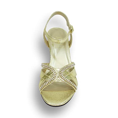 Floral Leah Women's Wide Width Wedge Sandals for Wedding, Prom, Evening Affair2