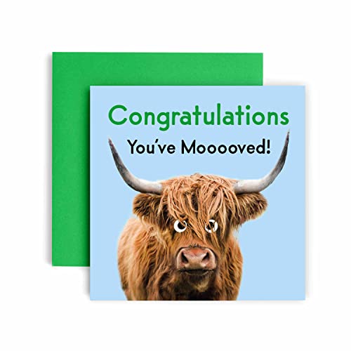 Huxters New Home Congratulations Card New House – Off To Uni - New Home Couples – Cow - You've Moved Test 14.8Cm #TOP18