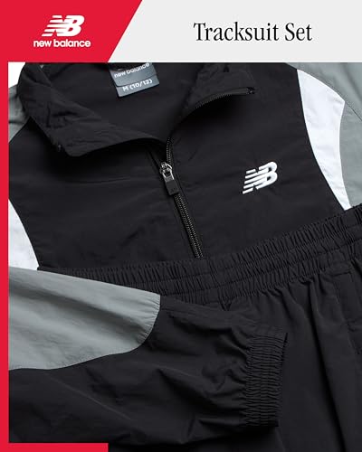 New Balance Boys Tracksuit Set - 2 Piece Athletic Woven Track Jacket and Youth Kids Boys Sweatpants Set (Sizes: 8-20)2