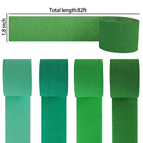 Crepe Paper Streamers St.patrick's Day Party Streamer 8 Rolls Green Party Streamer For Various Birthday Wedding Festival Party Decorations #TOP1