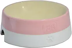 Great Pets Pote De Cerâmica Para Cães Médio Rosa