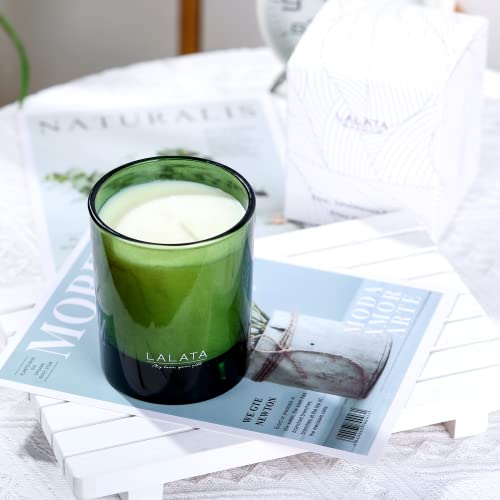 Lalata Scented Candles Bergamot & Tuberose Jasmine Candle For Home Natural Soy Candles 8 Oz-220G 45 Hours Burn Home Decor Aromatherapy Jar Candles #TOP3