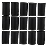 NUOBESTY 30pcs Straight Film Canister Pe Material Empty Camera Reel Storage Case for Photographic Film Organization and Organization