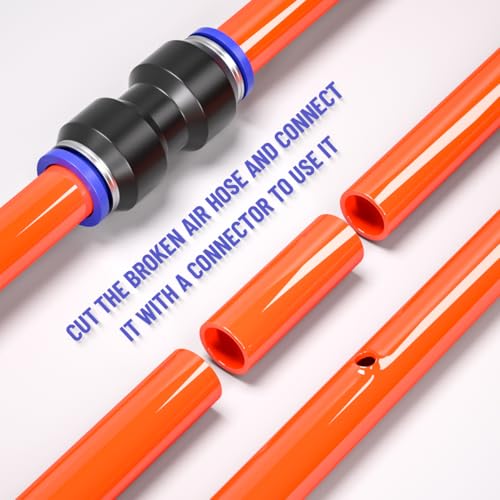 Bwintech 46 Pcs 10mm pneumatischer schneller Druck in Connect Air Tube Fitting Kit, (10mm gerade/Ellbogen/Tee/Splitter Stecker und 6-10,8-10,10-12mm Verringerung Stecker)