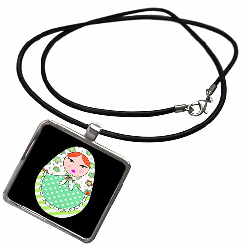 3dRose Russian Matryoshka Necklace