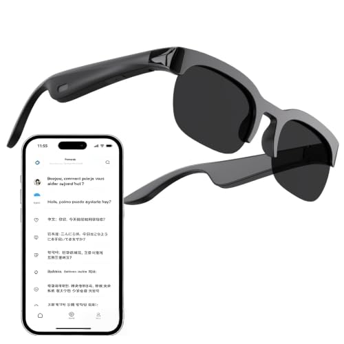 Lunettes Connectées Bluetooth avec IA et Traduction...