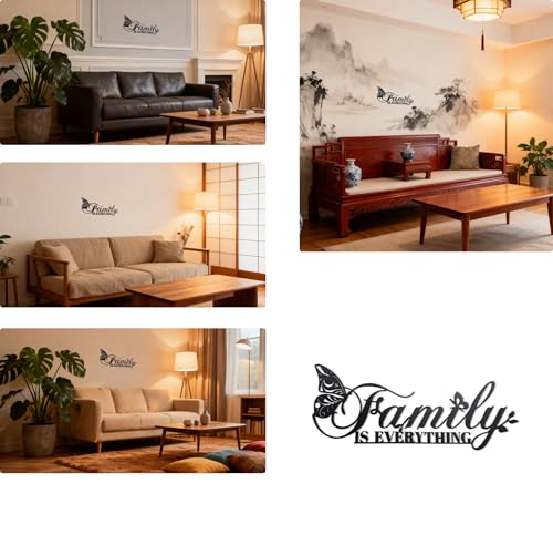 Décoration murale familiale avec vis pour combler un mur vide - 4