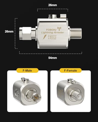 Parafoudre coaxial de type F pour éliminer les risques de surtension