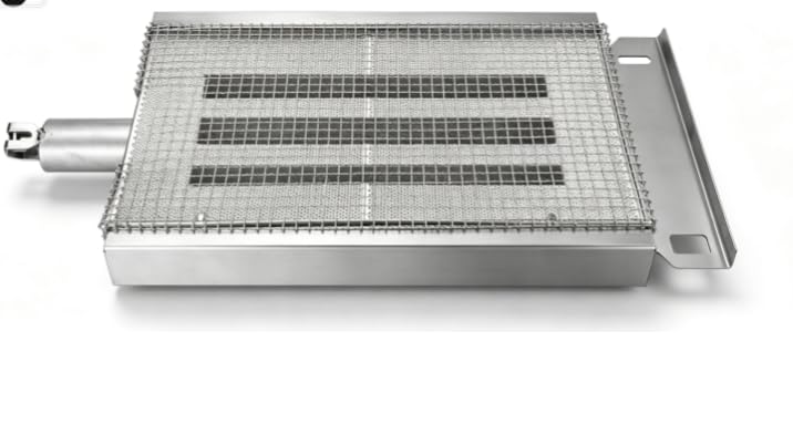 Yitrust S13366 Parti di ricambio per bruciatore a raggi infrarossi, in acciaio inossidabile 304, parti di ricambio compatibili con griglia per barbecue Delta Heat da 81,3 cm e 96,5 cm DHBQ32 DHBQ38