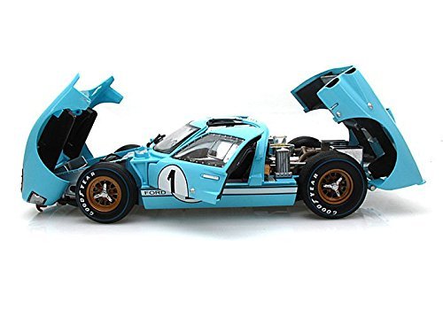 1966 Ford Gt40 Mark Ii #1 Le Mans Miles/Hulme 1/18 Gulf Blue (Clean Version) #TOP3