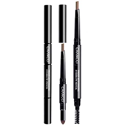 Preisvergleich Produktbild Hupoop Drei-in-einem-Multifunktions-Augenbra... Augenbrauenpuder wasserdicht Multifunktions-automatische Augenbrauenfarbe Make-up-Set Schönheit (E)