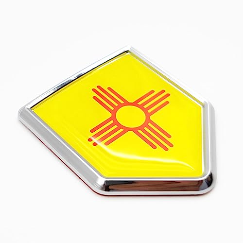 Emblema de Nuevo México calcomanía cromada Overdecor resistente para proteger y decorar el coche