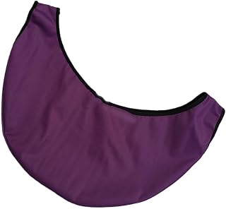 Bowling Ball Sleeve and See-Saw Cleaner Towel, Polyester Portable Ball Wiper for Polishing and Carrying, Bowling Accessory Bag for Team Sports Equipment(Purple)